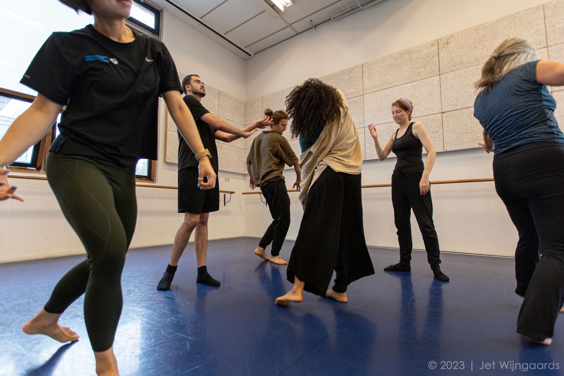 Movement Lab of The Explore Practice. Move and dance freely in a movement research dance class.